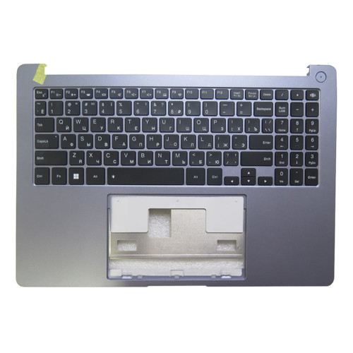 Laptop Palmrest For Infinix Inbook Y4 Max YL613 831020101145A With Backlit Russian RU Keyboard Purple Upper Case Used