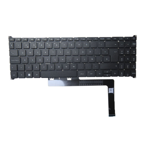 Laptop No Backlit Paper Keyboard For ACER A715-76 A315-59 NSK-RA11SN UK Spanish SP Black New