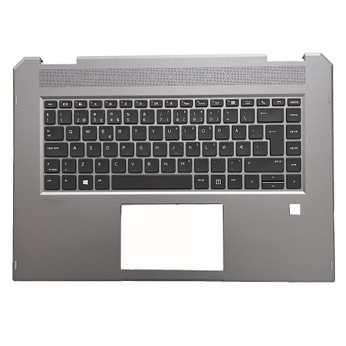 Laptop PalmRest&Keyboard For HP ZBook 15 Studio X360 G5 L34211-091 with backlit Norwegian NW Gray