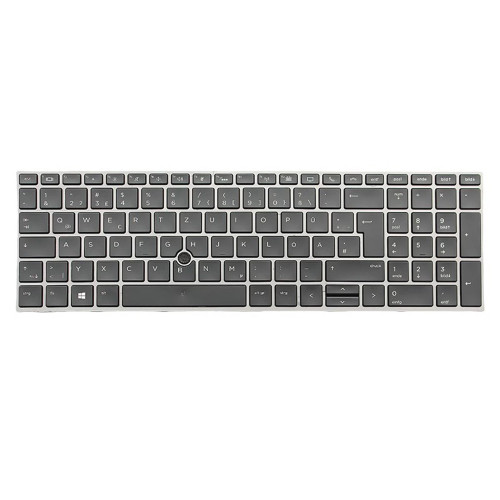 Laptop Keyboard For HP ZBook 17 G5 ZBook 17 G6 L28407-041 Original with backlit German GR black Used