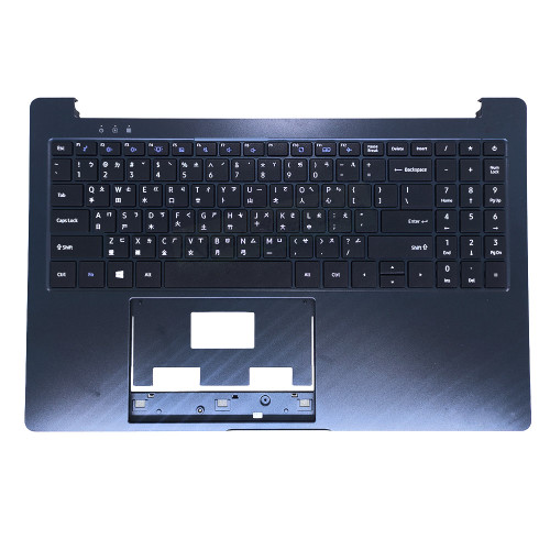 Laptop Palmrest For Dynabook For Satellite Pro C50D-B-10B C50D-B-10C C50D-B-113 C50D-B-115 C50D-B-116 C50D-B-11C C50D-B-11Y C50D-B-157 Blue With Traditional Chinese TW Keyboard Upper Case 98%New