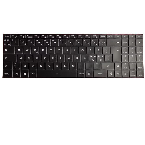 Laptop Keyboard For MEDION Erazer Beast X10 MD61795 MD61802 MD61804 MD61805 MD61833 MD61834 MD61835 MD61883 MD61951 MD61983 MD62048 MD62206 MD63655 MD63695 With Backlit Nordic NE Black