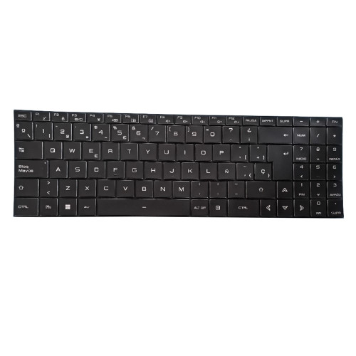 Laptop Keyboard For Hyperbook Pulsar V17 With Backlit Spanish SP Black