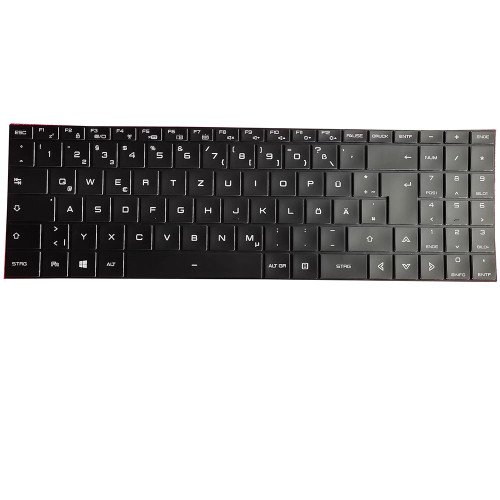 Laptop Keyboard For Hyperbook Pulsar V17 GM7PX8N German GR Black With Frame With Backlit