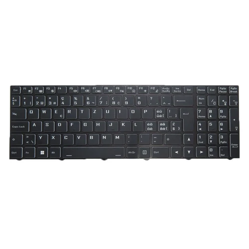 Laptop No Backlit Keyboard For CLEVO PD50PNN1 PD50PNN1 (-D)(-G) PD50PNN1-D PD50PNN1-G Swiss SW Black Frame New