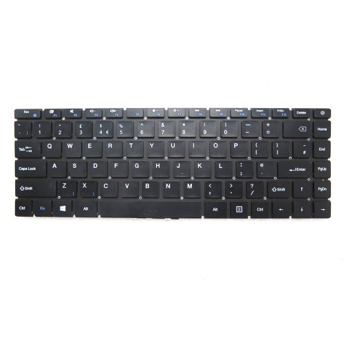 Laptop Keyboard For Axioo For MyBook Pro A14 P412 NBAX207BNR6 United Kingdom UK Black Without Frame Used