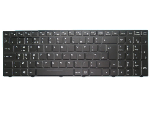 Laptop Keyboard For CLEVO N850 P970RF CVM15F2600J430M 6-80-N85H3-191-1 6-80-N85H0-150-K 6-80-N85H0-192-K United Kingdom UK Black Frame With Backlit New