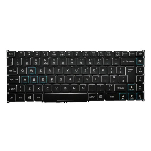 Black Laptop Keyboard For Positivo Stilo XC7650 United Kingdom UK No Frame New