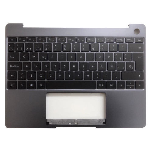Laptop PalmRest&keyboard For HUAWEI MATEBOOK 13 HNL-WFP9 HNL-WFQ9 Gray Upper Case Spanish SP keyboard