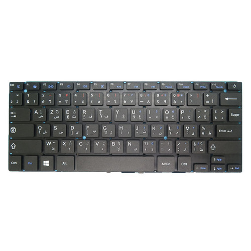 Laptop Keyboard For GHIA Libero LH514CP Arabic French ARFR Black New