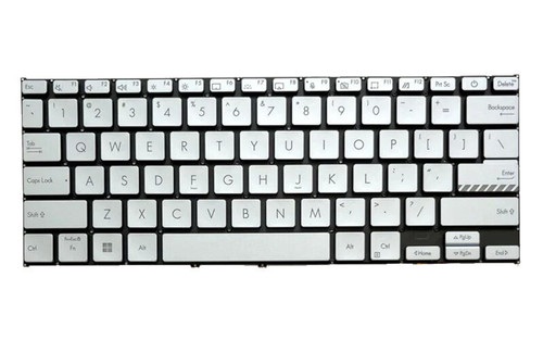 Laptop Keyboard For ASUS VivoBook 14 P1404 P1404ZA P1404VA Without Frame Silver United States US With Backlit