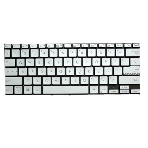 Laptop Keyboard For ASUS VivoBook 14 P1404 P1404ZA P1404VA Without Frame Silver United States US
