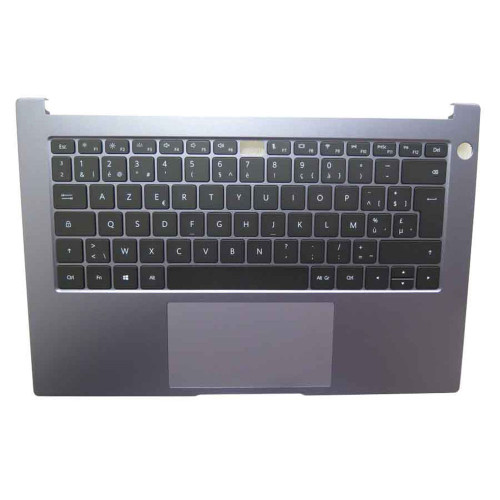 Laptop PalmRest&keyboard For HUAWEI MATEBOOK B3-420 NDZ-WDH9A NDZ-WDI9A NDZ-WFH9A NDZ-WFE9A Gray Top Case Belgium BE Black keyboard With Touchpad