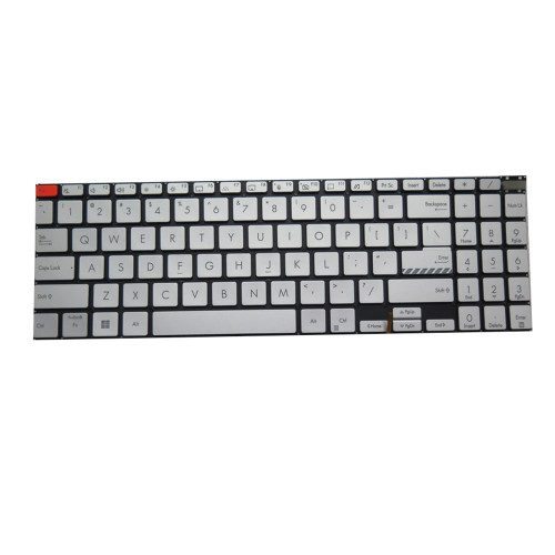 Laptop Keyboard For ASUS Vivobook Pro 16 N6602Z N6602ZC N6602ZE Silver Without Frame With Backlight United States US