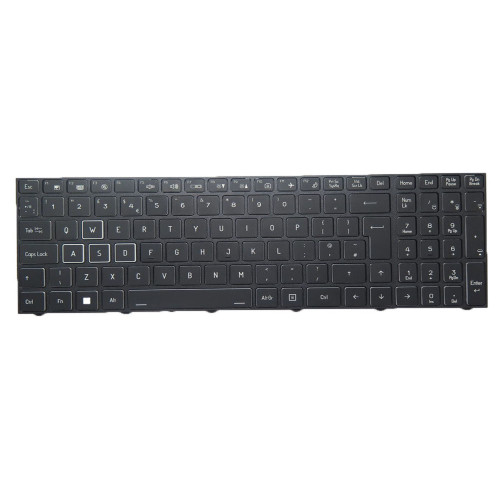Laptop No Backlit Paper Keyboard For CLEVO PB70 PB70DDS PB70DF1 PB70DF2 PB70ED PB70ED-G PB70EF PB70EF-G PB70RC PB70RD PB70RF English US Black Frame New