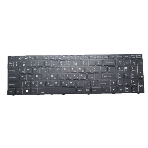 Laptop No Backlit Paper Keyboard For CLEVO PC50DC(-D) PC50DD PC50DD2(-D) PC50DF PC50DF1 PC50DF1(-D) PC50DN PC50DN2 PC50DN2(-D) Russian RU Black Frame New
