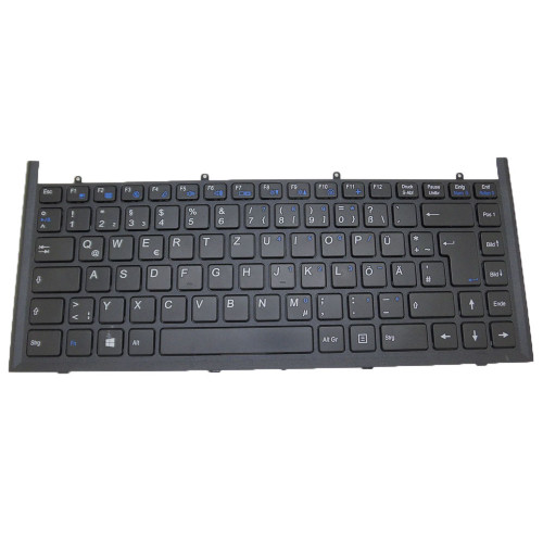 Laptop Keyboard For CLEVO W230 W230SD W230SS W230ST German GR Black With Gray Frame New