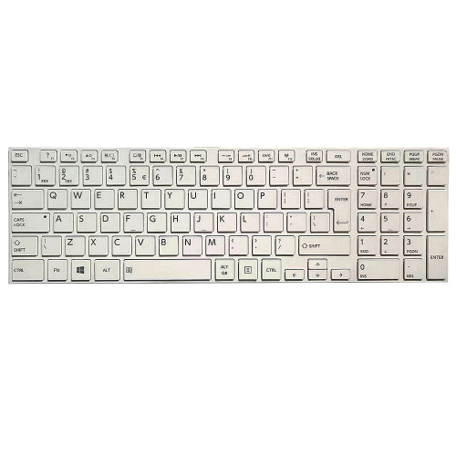 Laptop Keyboard For Toshiba Satellite L50-A L50T-A L50D-A L50DT-A Big Enter English US White With Frame New