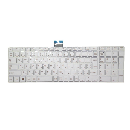 Laptop Keyboard For Toshiba For Satellite Pro C50D-A C50D-A-145 Japanese JP JA White With Frame New