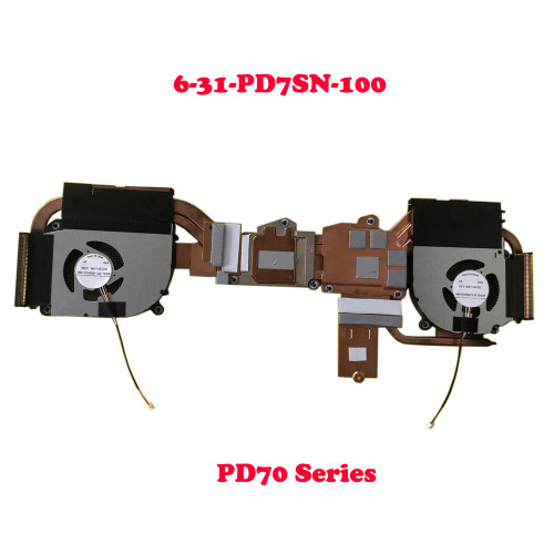 Laptop CPU GPU Fan&Heatsink For 6-31-PD7SN-100 95091S2/76091S2 EFC-95091S2-0BH EFC-76091S2-0BH 4PIN DC12V 6W 1A New