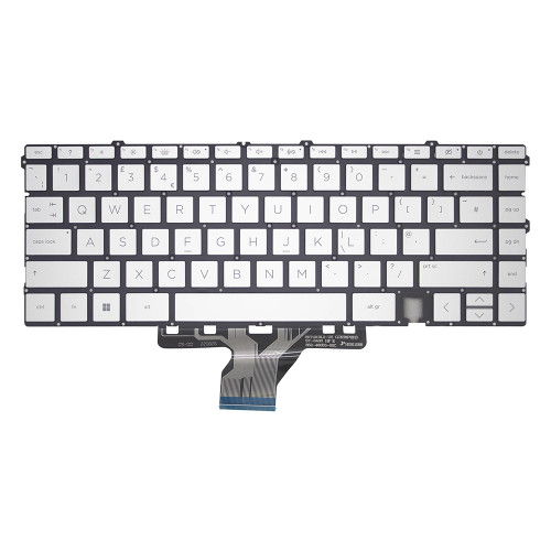 Laptop Keyboard For HP Envy Envy 13-BA0000 13-BA1000 13T-BA000 13T-BA100 with backlit United Kingdom UK Silver