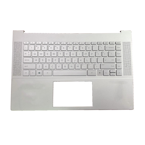 Laptop PalmRest&Keyboard For HP Envy 15-EP0000 15-EP1000 15T-EP000 15T-EP100 with backlit United States US Silver Used