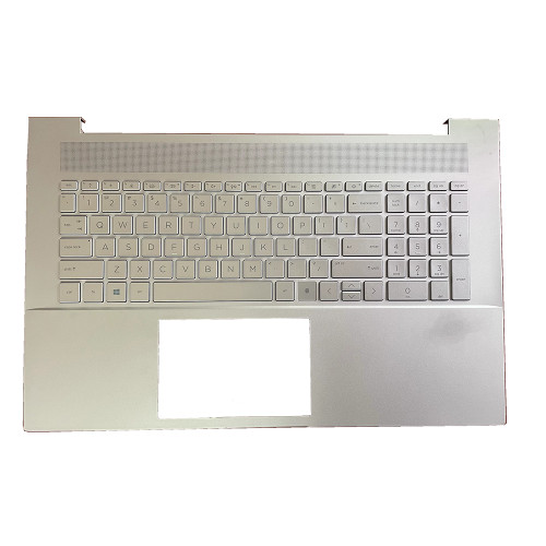 Laptop PalmRest&Keyboard For HP Envy 17-CH0000 17-CH1000 17T-CH000 17T-CH100 17M-CH0013DX 17M-CH1013DX M45795-001 with backlit United States US Silver Used