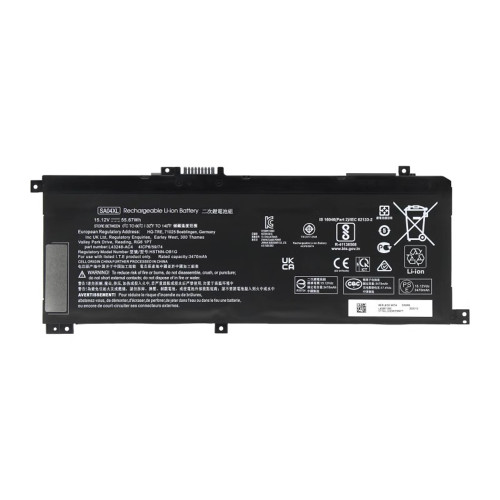 Laptop Battery For HP Envy 17-CW0000 17T-CW000 17T-CW100 17-CW0023DX 17-CW0097NR N55629-005 15.12V 55.67Wh 3470mAh
