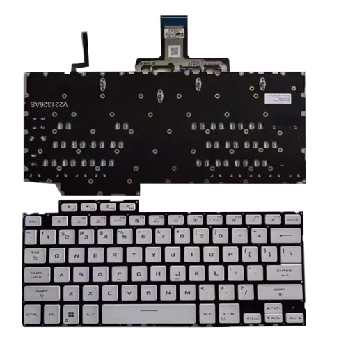 Laptop Keyboard For ASUS ROG Flow X13 2023 GV302 GV302X GV302XU GV302XA GV302XI GV302XV White With Backlit Without Frame United States US