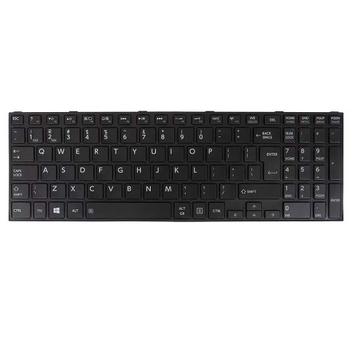 Laptop Keyboard For Toshiba Satellite C55-B C55-B1187 C55-B5270 C55-B5200 C55-B5101 C55-B1185 C55-B1085 C55-B1077 English US Black With Frame New
