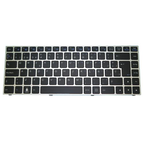 Laptop Keyboard For Ekimia Drift N131 N141 Spain SP Black With Silver Frame With Backlit New