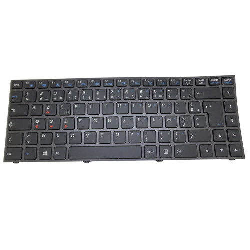 Laptop Keyboard For Ekimia Drift N131 N141 French FR Black With Grey Frame With Backlit New