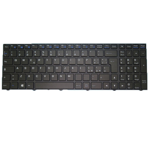 Laptop Keyboard For Ekimia Jaguar Italy IT Black With Black Frame Without Backlit New