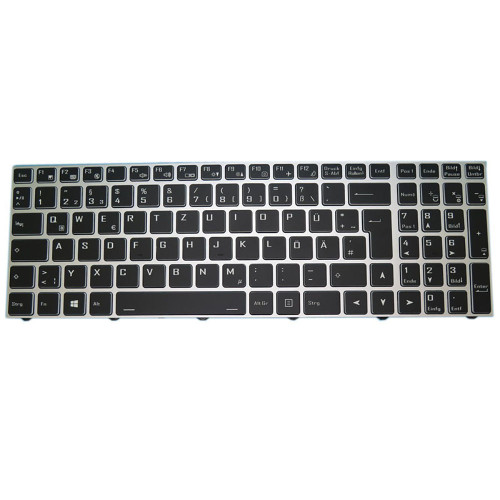 Laptop Keyboard For Ekimia Jaguar Germany GR With Silver Frame Without Backlit New
