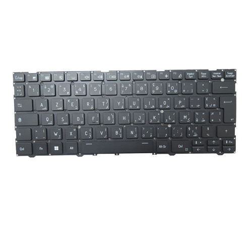 Laptop Keyboard For Ekimia Neutron Arabic French ARFR With Backlit Black Without Frame New