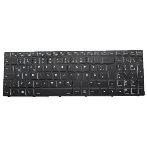 Laptop Keyboard For Ekimia Polar 1 Germany GR With Black Frame Without Backlit New