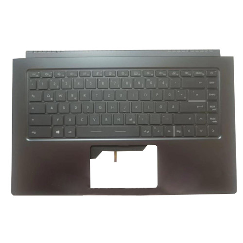 Used Laptop PalmRest&US+SG Keyboard For MSI Prestige 15 A10 A10SC English US Swiss-German SG No Touchpad Black 95% New