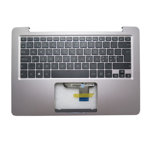 Laptop PalmRest&keyboard For ASUS UX410UA UX410UAK UX410UF UX410UQ UX410UQK Gray Top Case Nordic NE Black keyboard With Backlit