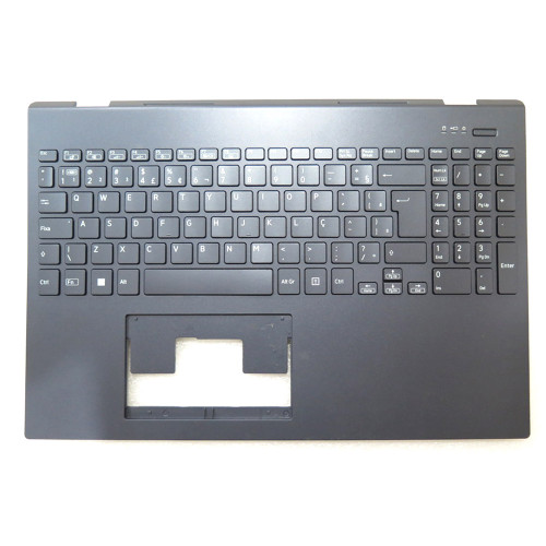 Laptop Palmrest For VAIO FE16 VJFE69F11X Blue With Brazilian BR Keyboard Upper Case New