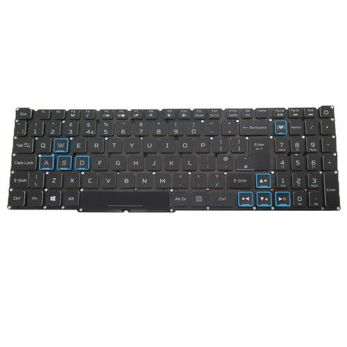 Laptop Colourful Backlit Keyboard For ACER PH315-52 LG05P_N90BL PK132K11A03 ACM18K3UK	NKI1513N7 United Kingdom UK