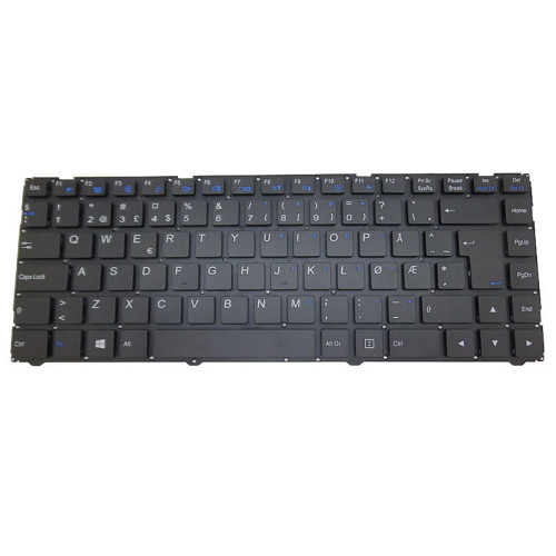 Laptop Keyboard For Ekimia Unifit 2 Nordic NR Without Backlit Black No Frame New