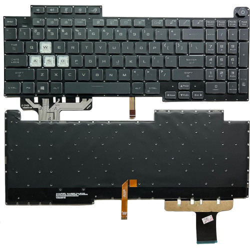 Laptop Keyboard For ASUS 6037B0232530 0KNR0-6915UI00 V202926ES1 United States US Black With Backlight Without Frame