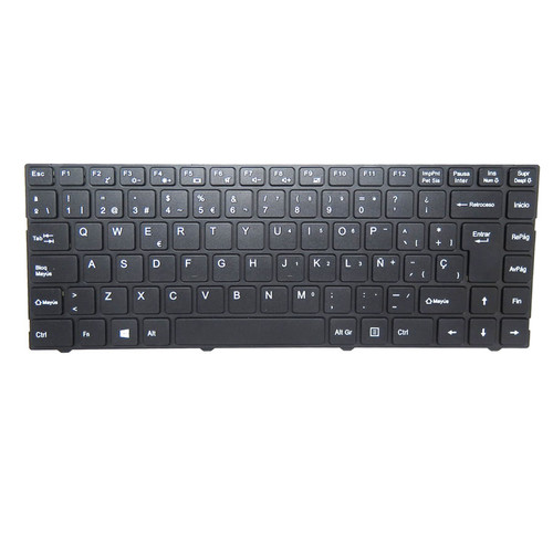 Laptop Keyboard For ECS SF40BA2 Spanish SP Black With Frame New