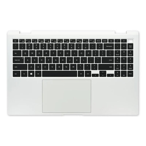 Laptop PalmRest&keyboard For Samsung NP950QDB 950QDB BA97-12304A English US Silver With Touchpad New