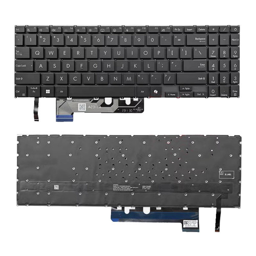 Laptop Keyboard For ASUS Vivobook S 15 OLED S5507 S5507Q S5507QA United States US With Backlit Black