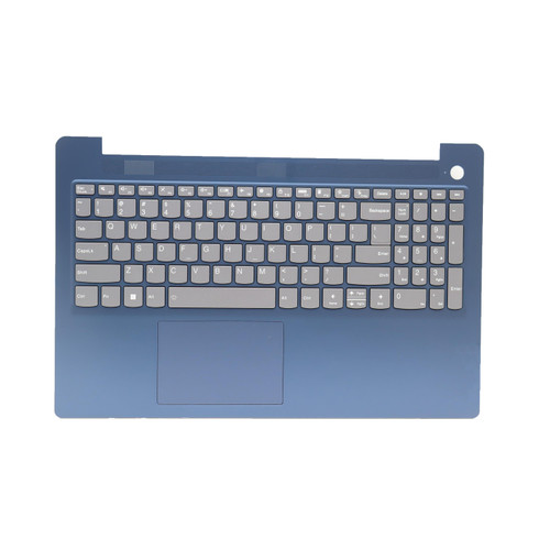 Laptop PalmRest&keyboard For Lenovo IdeaPad Slim 3 15IRU8 English US 5CB1L45593 With Backlight Fingerprint Touchpad Blue New
