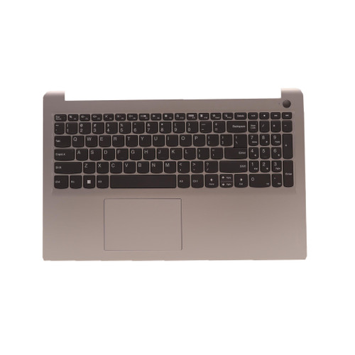 Laptop PalmRest&keyboard For Lenovo IdeaPad 1 15IAU7 English US 5CB1H91954 Without Backlight With Touchpad Fingerprint Grey New