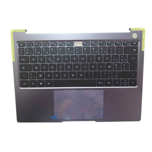Laptop PalmRest&keyboard For HUAWEI MATEBOOK 14 KLVC-WFH9 KLVC-WFH9L Gray Upper Case With Backlit Belgium BE keyboard