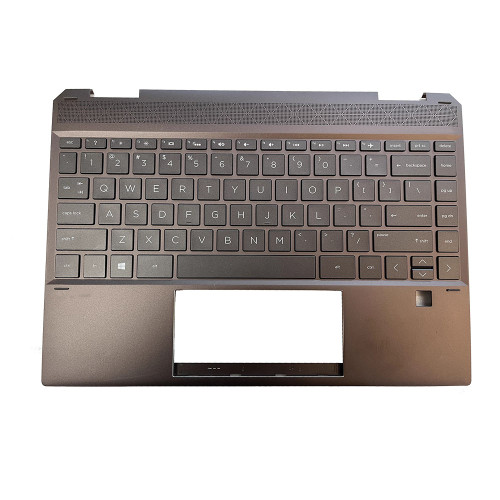 Laptop Palmrest&Keyboard For HP Spectre X360 13-AP0000 13T-AP000 L37681-001 with backlit United States US Brown Used