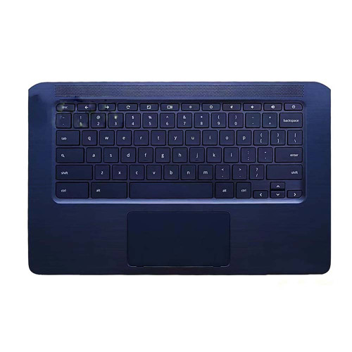 Laptop Palmrest&Keyboard For HP Chromebook 14 G5 with touchpad no backlit United States US Blue